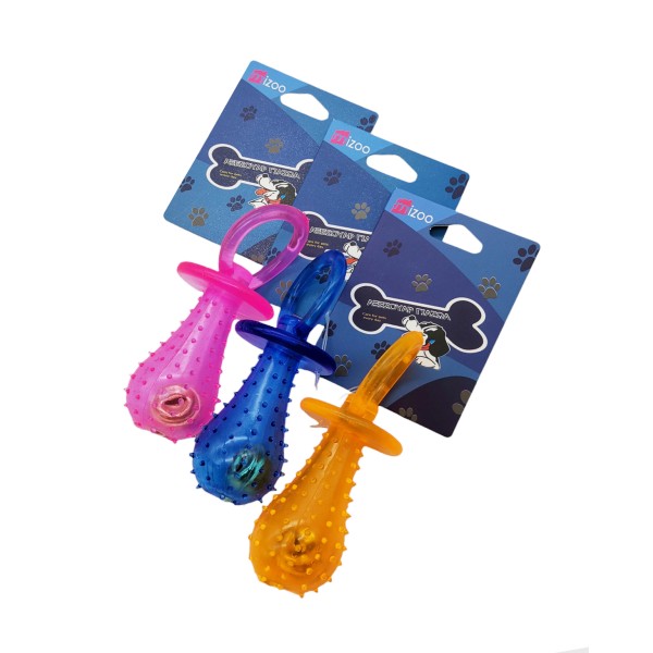 MIZOO ΠΑΙΧΝΙΔΙ ΣΚΥΛΟΥ ΠΙΠΙΛΑ ΜΕ ΚΟΥΔΟΥΝΑΚΙ ΣΕ 3 ΧΡΩΜΑΤΑ 9CM